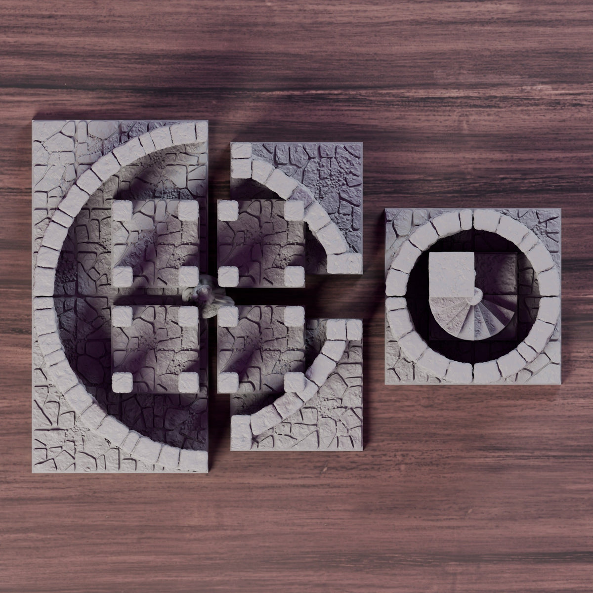 Round Tower Chamber with Spiral Stairs – Dragonlock 28mm Lost Dungeons - Northern Foundry