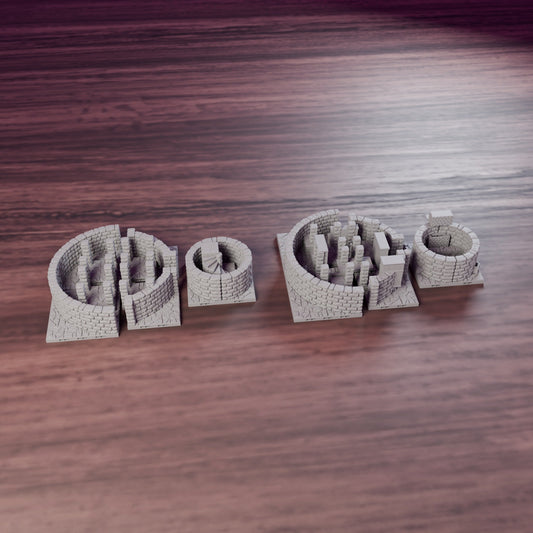 Round Tower Chamber with Spiral Stairs – Dragonlock 28mm Lost Dungeons - Northern Foundry