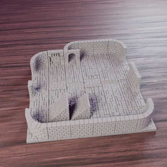 Ruined Sewer Chamber 8x8" – Dragonlock 28mm Lost Sewers Terrain - Northern Foundry