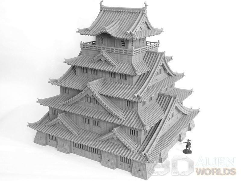 Samurai Castle Centrepiece – Feudal Japan Keep (28mm) - Northern Foundry