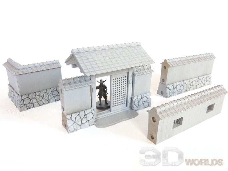 Samurai Walls and Defenses Bundle – Fortify Your Table (28mm/32mm/40mm) - Northern Foundry