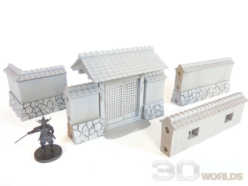 Samurai Walls and Defenses Bundle – Fortify Your Table (28mm/32mm/40mm) - Northern Foundry