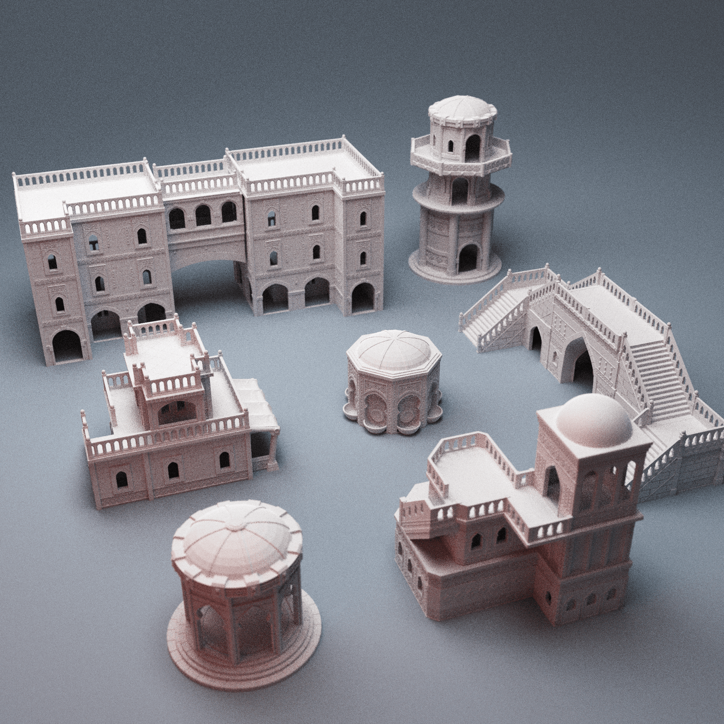 Sci-Fi Atreus Settlement Terrain Bundle – 8 Buildings (28mm/40mm, Stargrave) - Northern Foundry