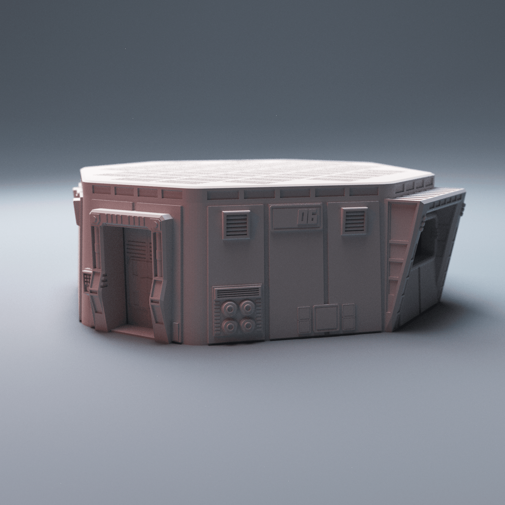 Sci-Fi Uladh Starport Buildings Bundle – 6 Outpost Structures (28mm/40mm, Stargrave) - Northern Foundry