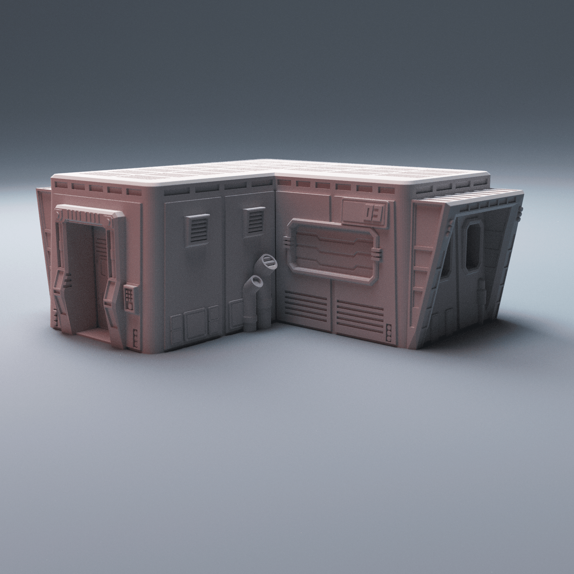 Sci-Fi Uladh Starport Buildings Bundle – 6 Outpost Structures (28mm/40mm, Stargrave) - Northern Foundry