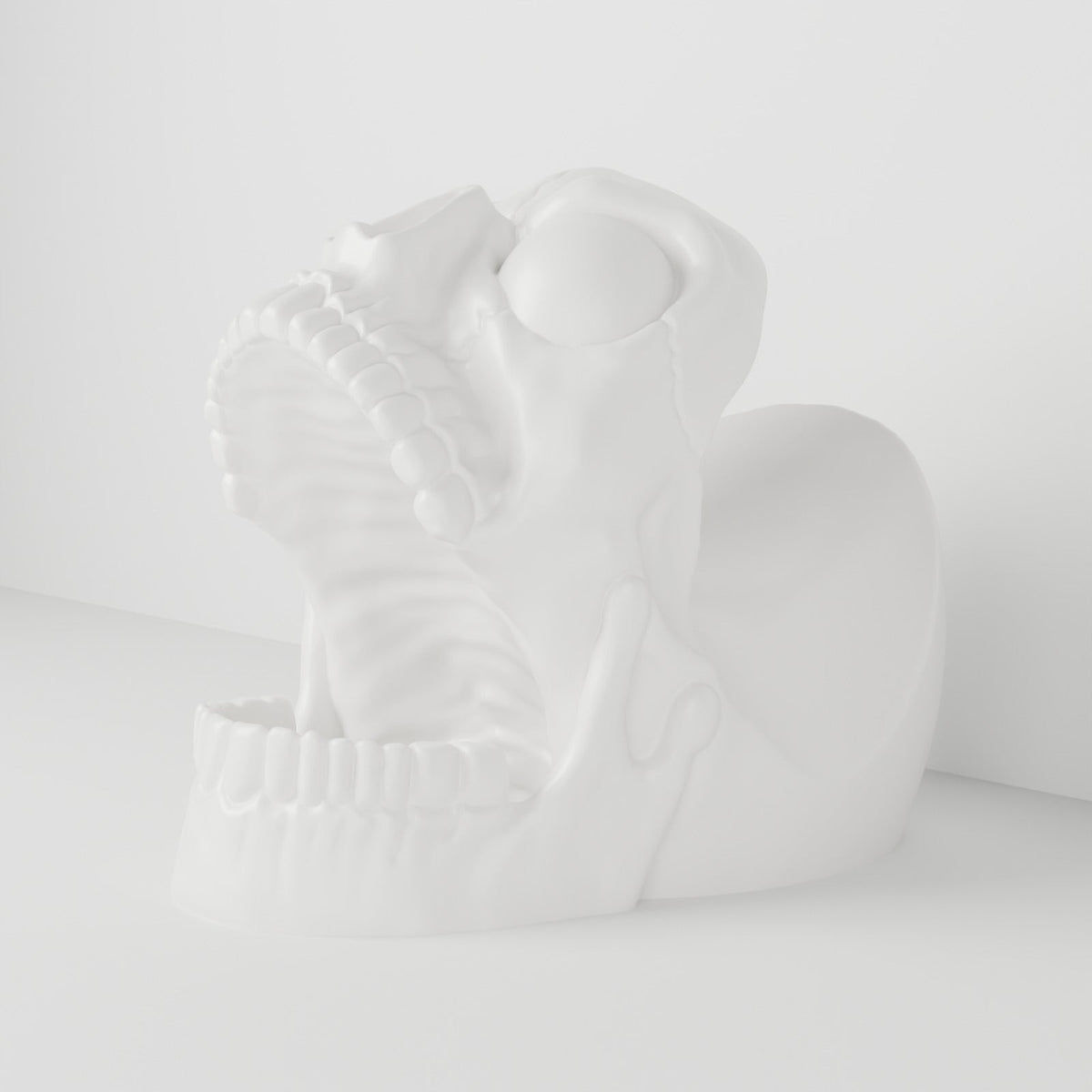 Screaming Skull Controller Holder – Gothic Gaming Desk Stand - Northern Foundry