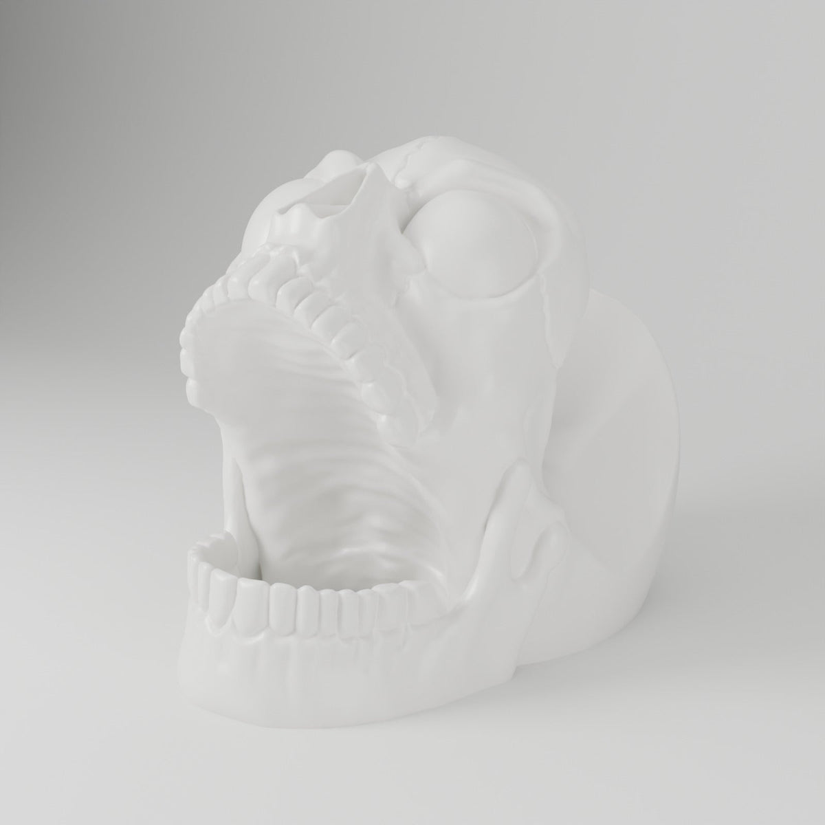 Screaming Skull Controller Holder – Gothic Gaming Desk Stand - Northern Foundry