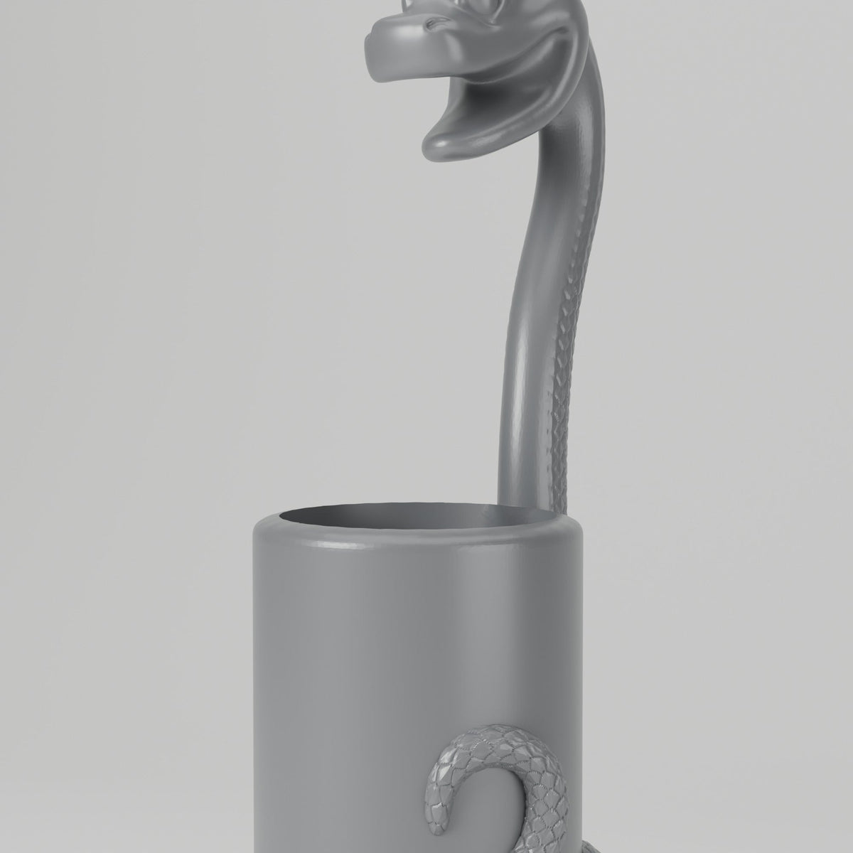 Serpent Pen Holder – Coiled Snake Brush and Pen Cup - Northern Foundry