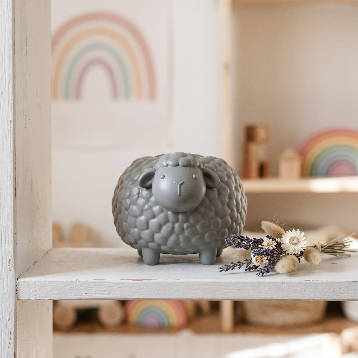 Sheep Flower Vase – Woolly Lamb Nursery Decor - Northern Foundry