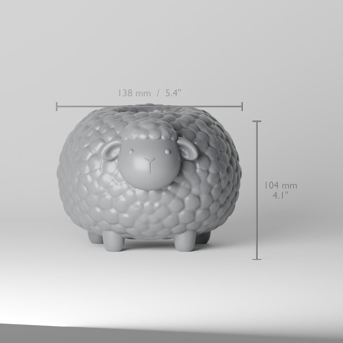 Sheep Flower Vase – Woolly Lamb Nursery Decor - Northern Foundry
