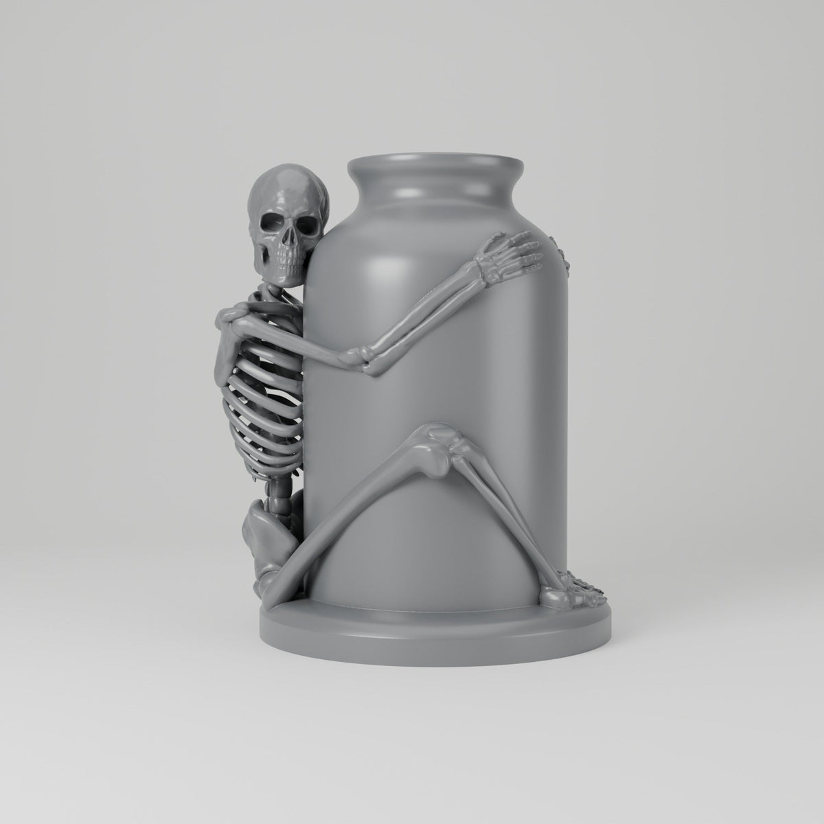 Skeleton Embrace Vase – Gothic Halloween Decor - Northern Foundry