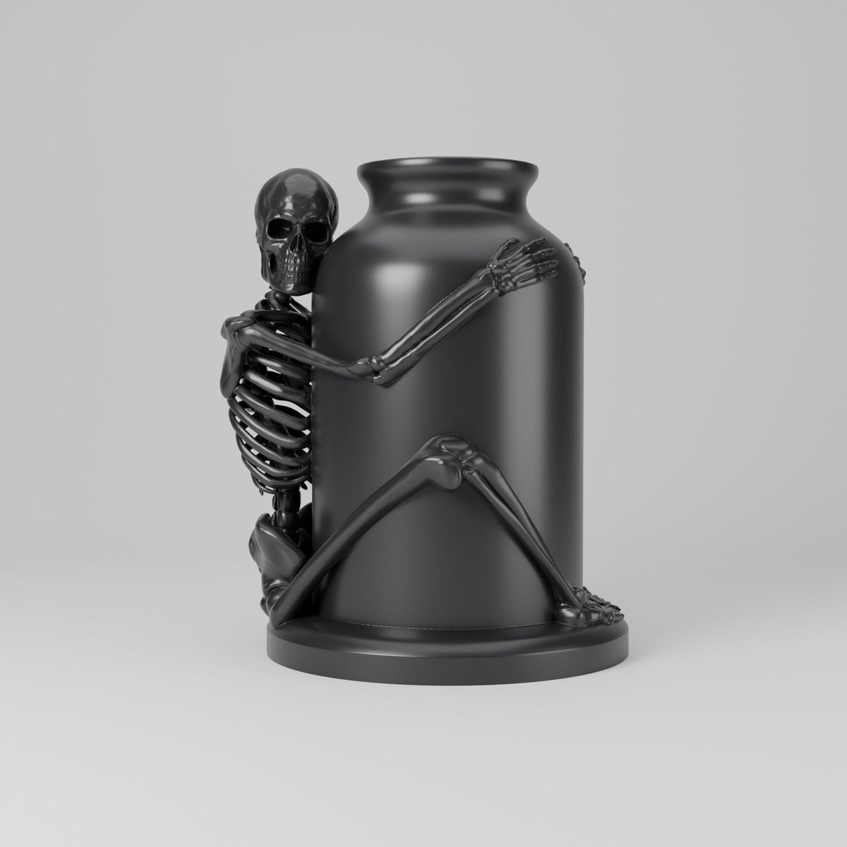 Skeleton Embrace Vase – Gothic Halloween Decor - Northern Foundry