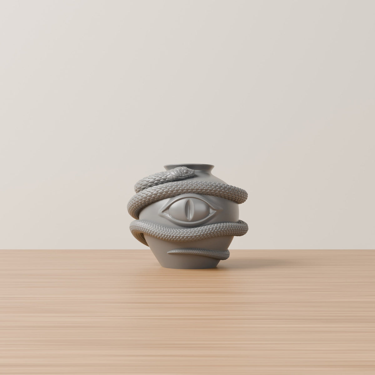 Snake Eye Vase – Gothic Serpent Decor - Northern Foundry