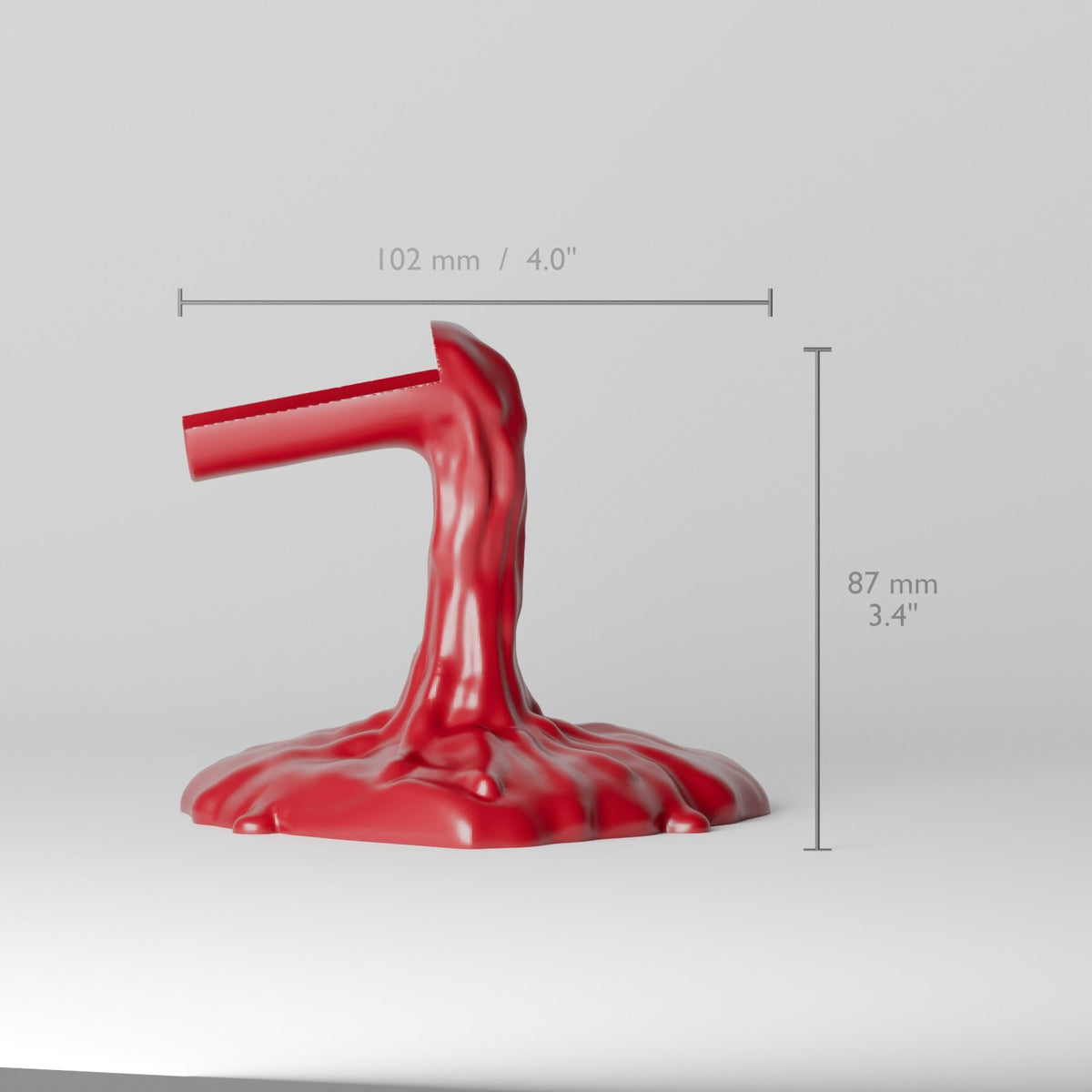 Spilled Wine Bottle Holder – Heart Puddle Pouring Illusion - Northern Foundry