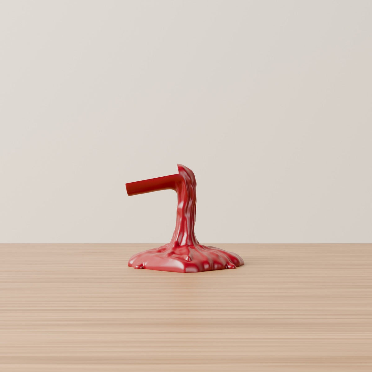 Spilled Wine Bottle Holder – Heart Puddle Pouring Illusion - Northern Foundry