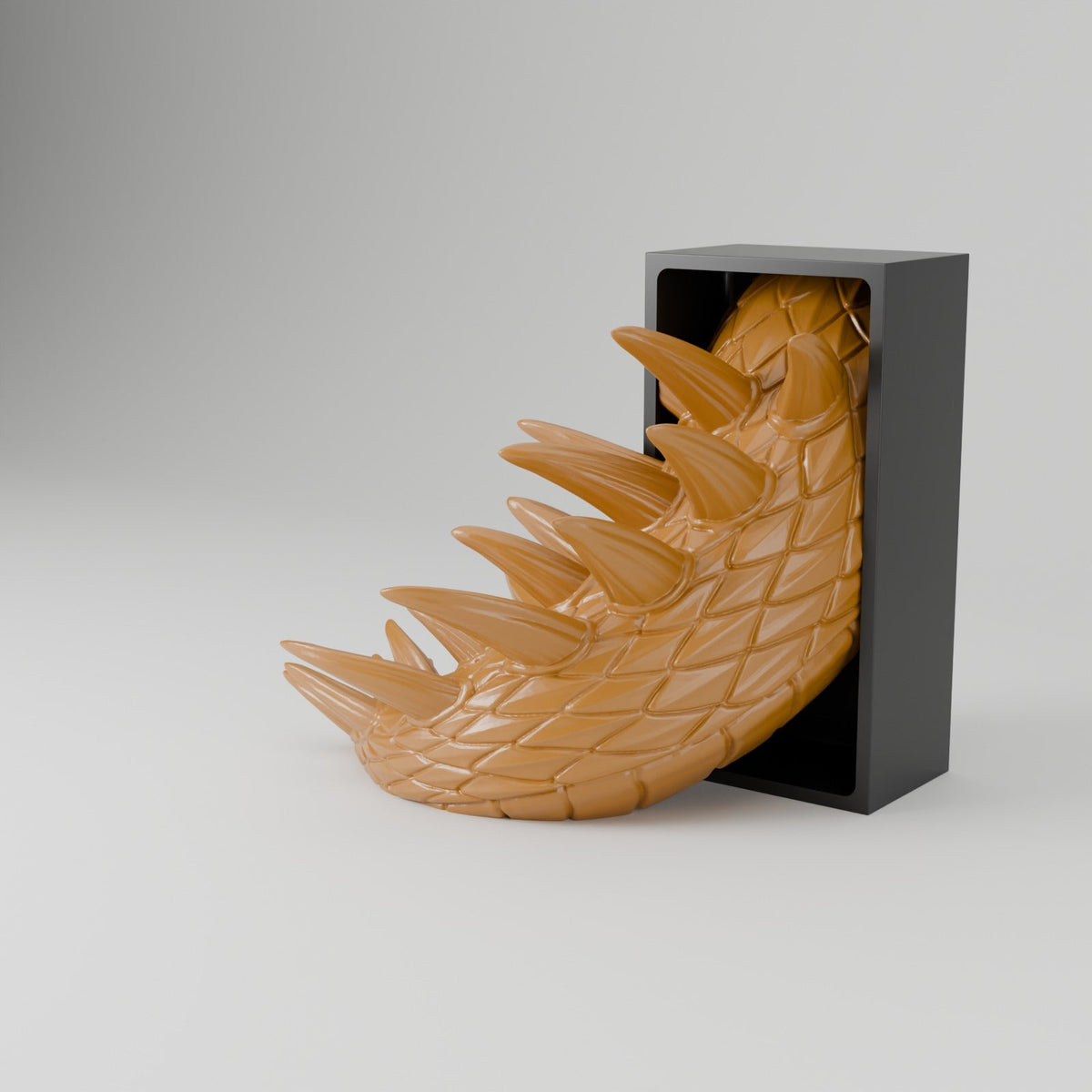 Spine Guard Dragon Book Nook – Golden Dragon Head or Tail Guarding Your Bookshelf - Northern Foundry