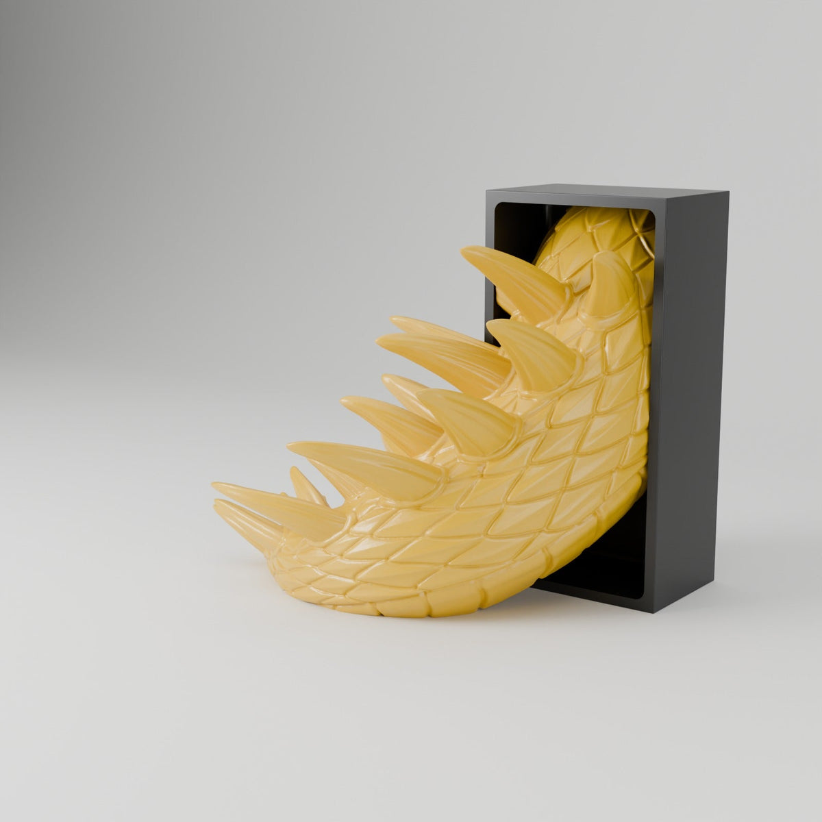 Spine Guard Dragon Book Nook – Golden Dragon Head or Tail Guarding Your Bookshelf - Northern Foundry