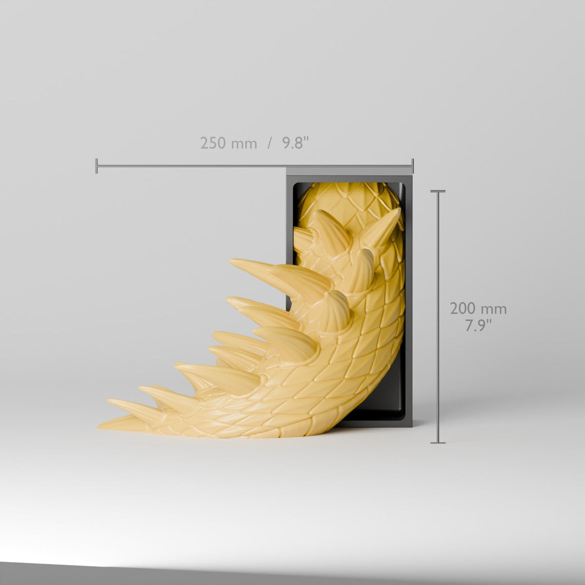 Spine Guard Dragon Book Nook – Golden Dragon Head or Tail Guarding Your Bookshelf - Northern Foundry