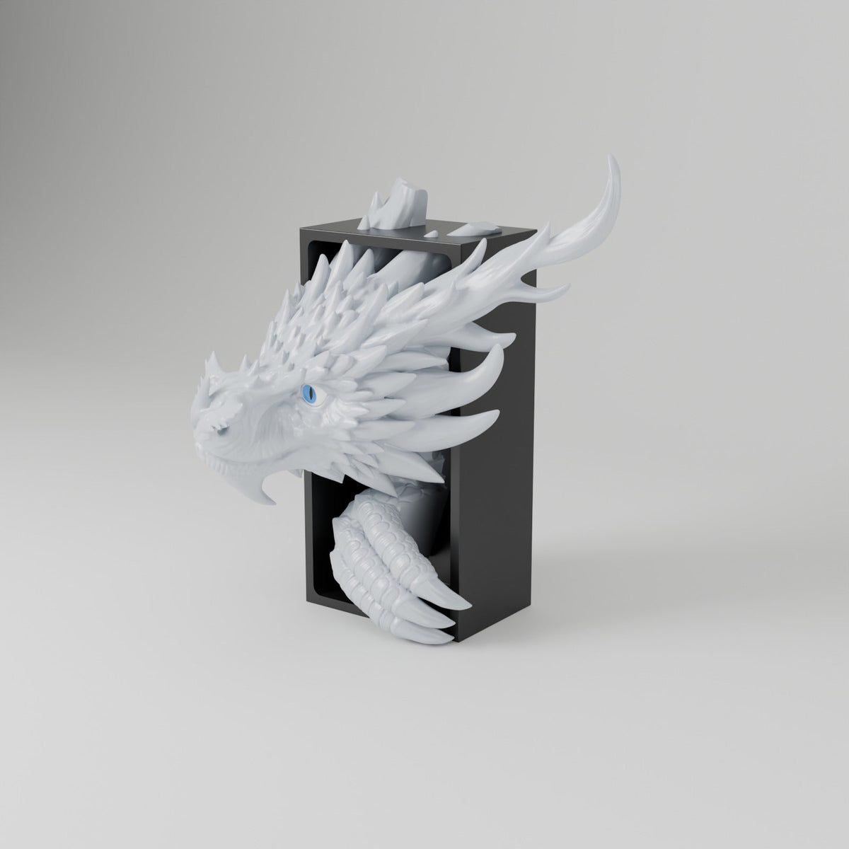 Spine Guard Dragon Book Nook – Golden Dragon Head or Tail Guarding Your Bookshelf - Northern Foundry