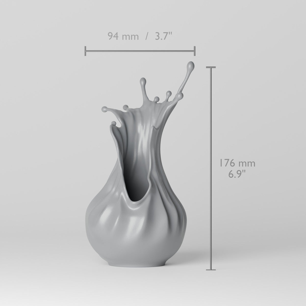Splash Crown Sculptural Vase – Liquid Splash Art Vase - Northern Foundry