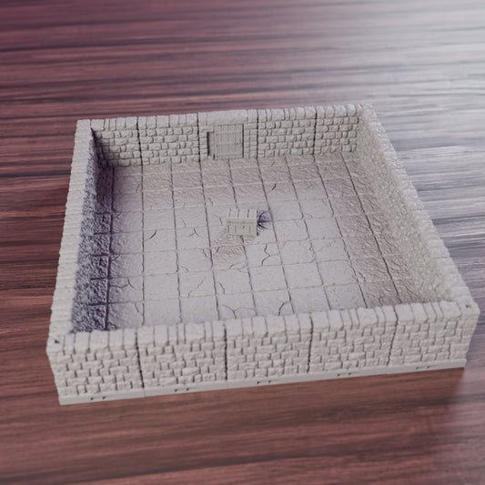 Square Chamber 6x6" Balanced Room – Dragonlock 28mm - Northern Foundry