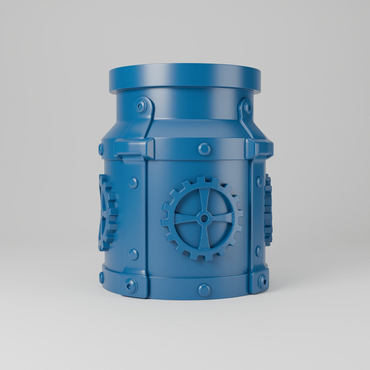 Steampunk Gear Vase – Riveted Milk Can Flower Vase - Northern Foundry