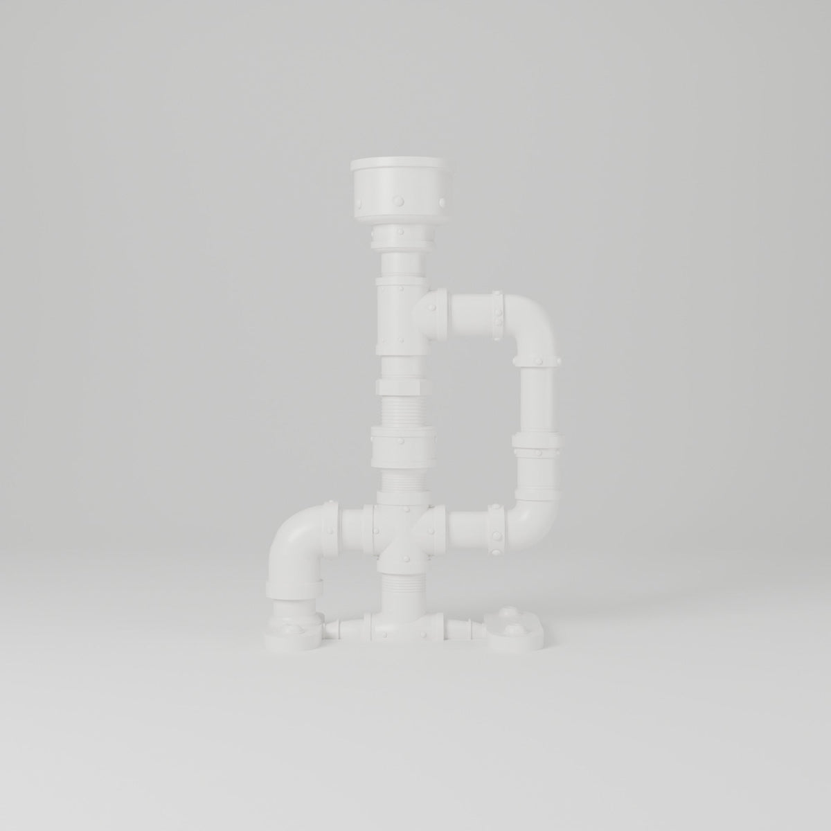 Steampunk Pipe LED Candle Holder – Industrial Tea Light Stand - Northern Foundry
