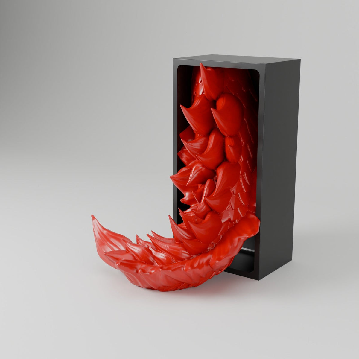 Sun Dragon Book Nook – Golden Dragon Head or Tail Bursting from Your Bookshelf - Northern Foundry