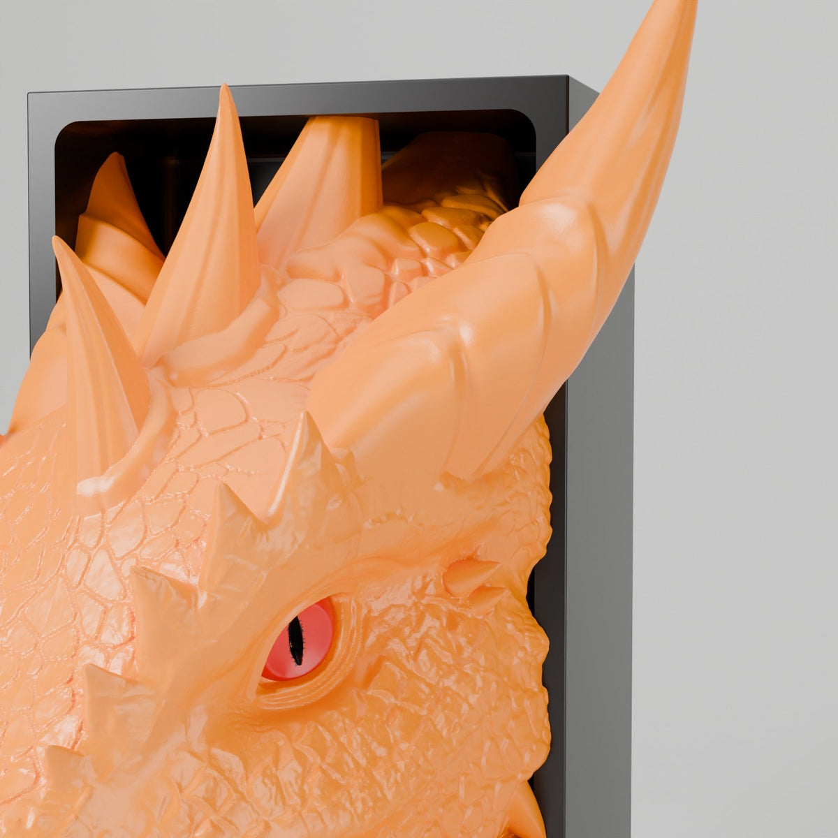 Sun Dragon Book Nook – Golden Dragon Head or Tail Bursting from Your Bookshelf - Northern Foundry