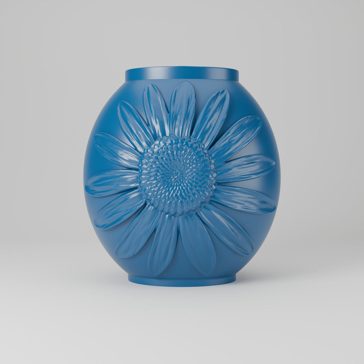 Sunflower Relief Vase – Modern Sculptural Vase - Northern Foundry