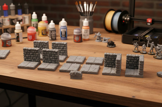 T-Junction Hub 3-Way Dungeon Intersection – 28mm Terrain - Northern Foundry