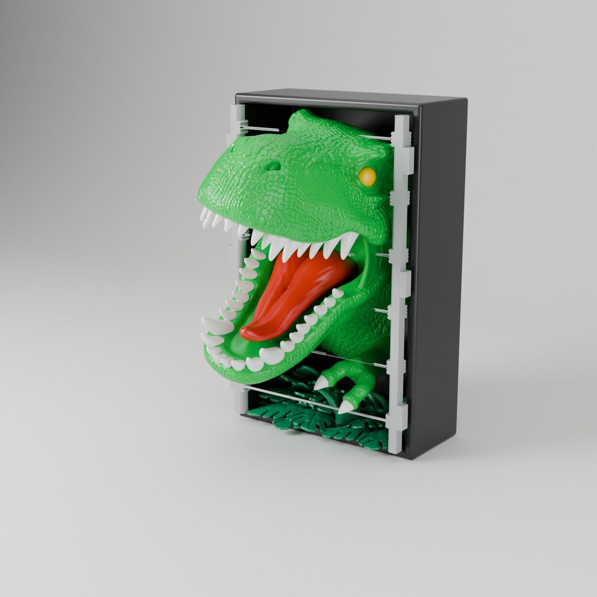 T-Rex Book Nook – Dinosaur Bookshelf Insert - Northern Foundry