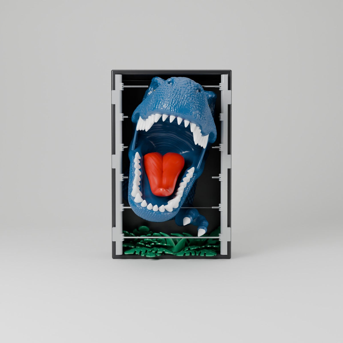 T-Rex Book Nook – Dinosaur Bookshelf Insert - Northern Foundry