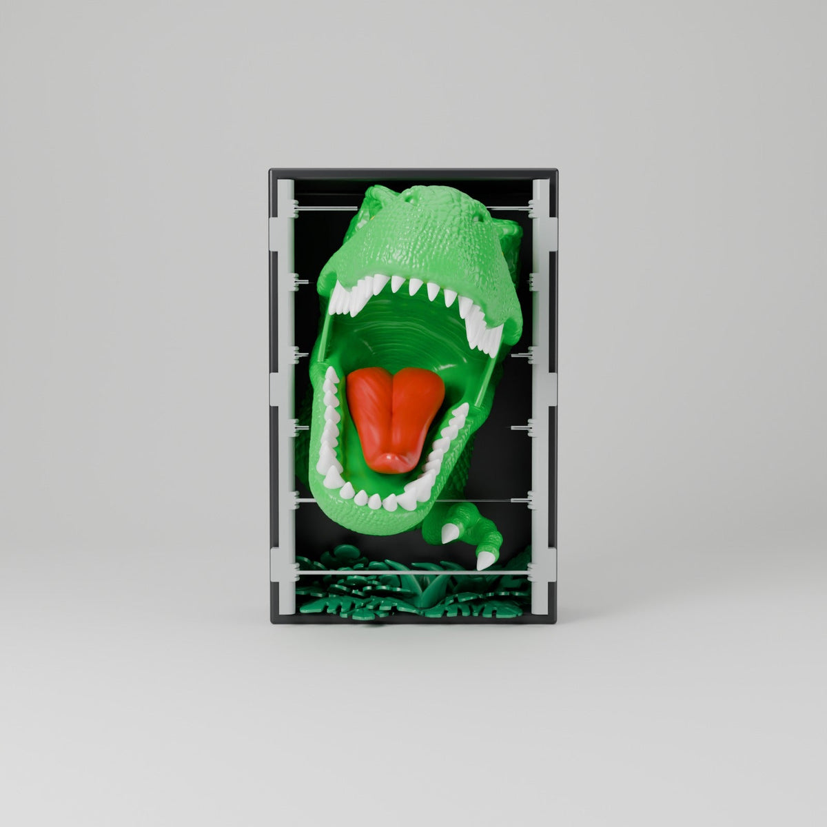 T-Rex Book Nook – Dinosaur Bookshelf Insert - Northern Foundry