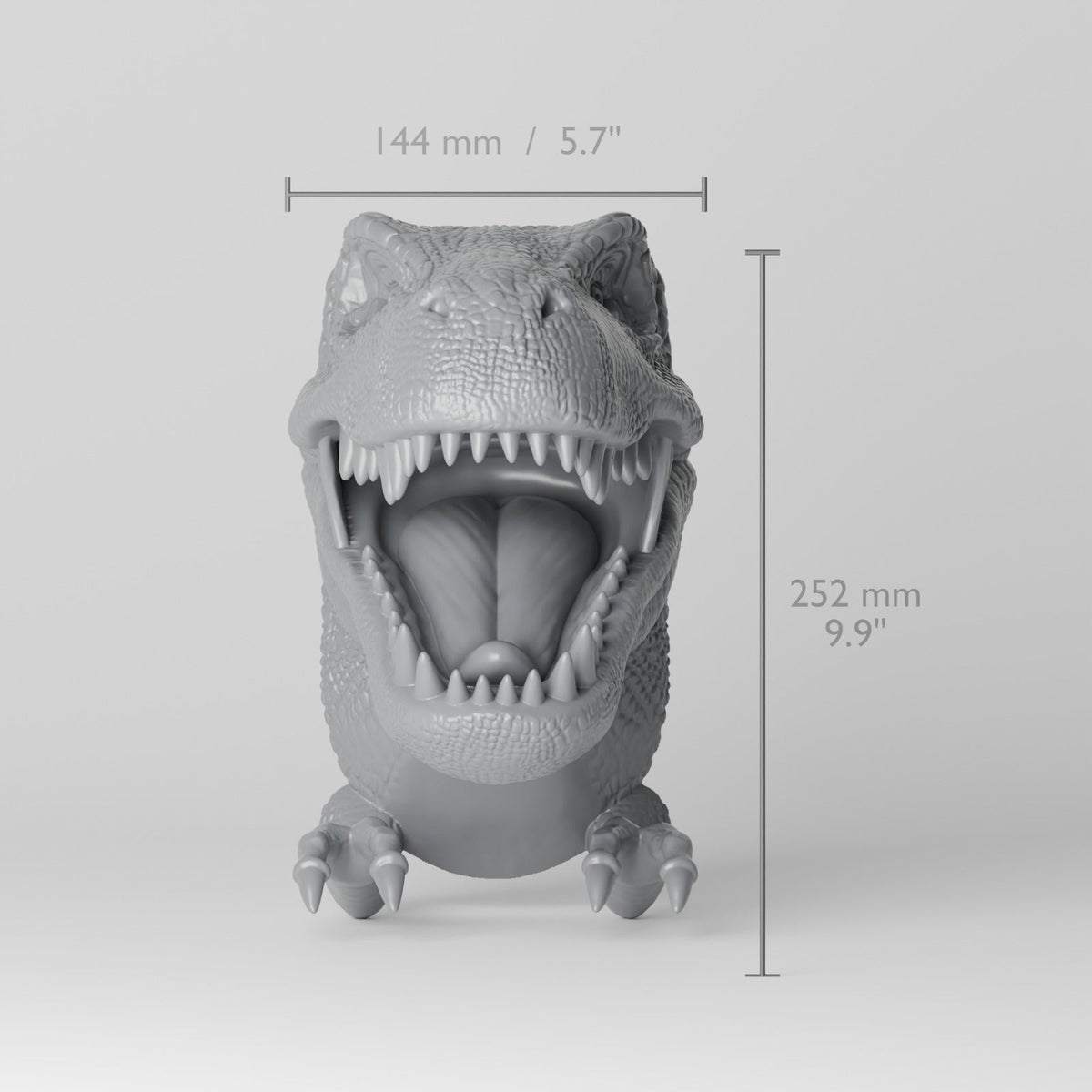 T-Rex Head Wall Mount – Dinosaur Headphone & Controller Holder - Northern Foundry