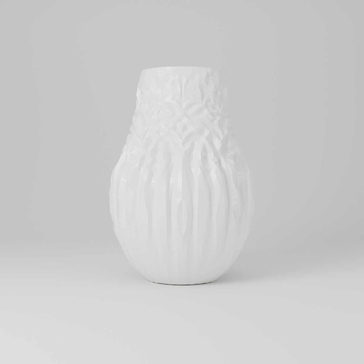 Terris Textured Bud Vase – Small Modern Ribbed Vase - Northern Foundry