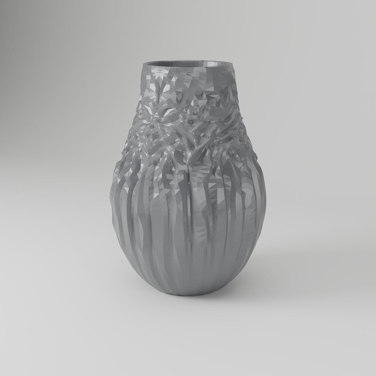 Terris Textured Bud Vase – Small Modern Ribbed Vase - Northern Foundry