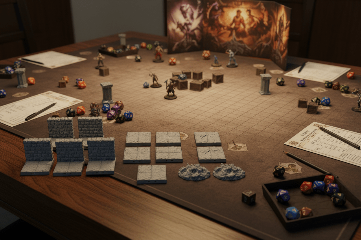 The Caved-In Hall — Interior Terrain — Dragonlock Dungeons — Fat Dragon Games — Pathfinder