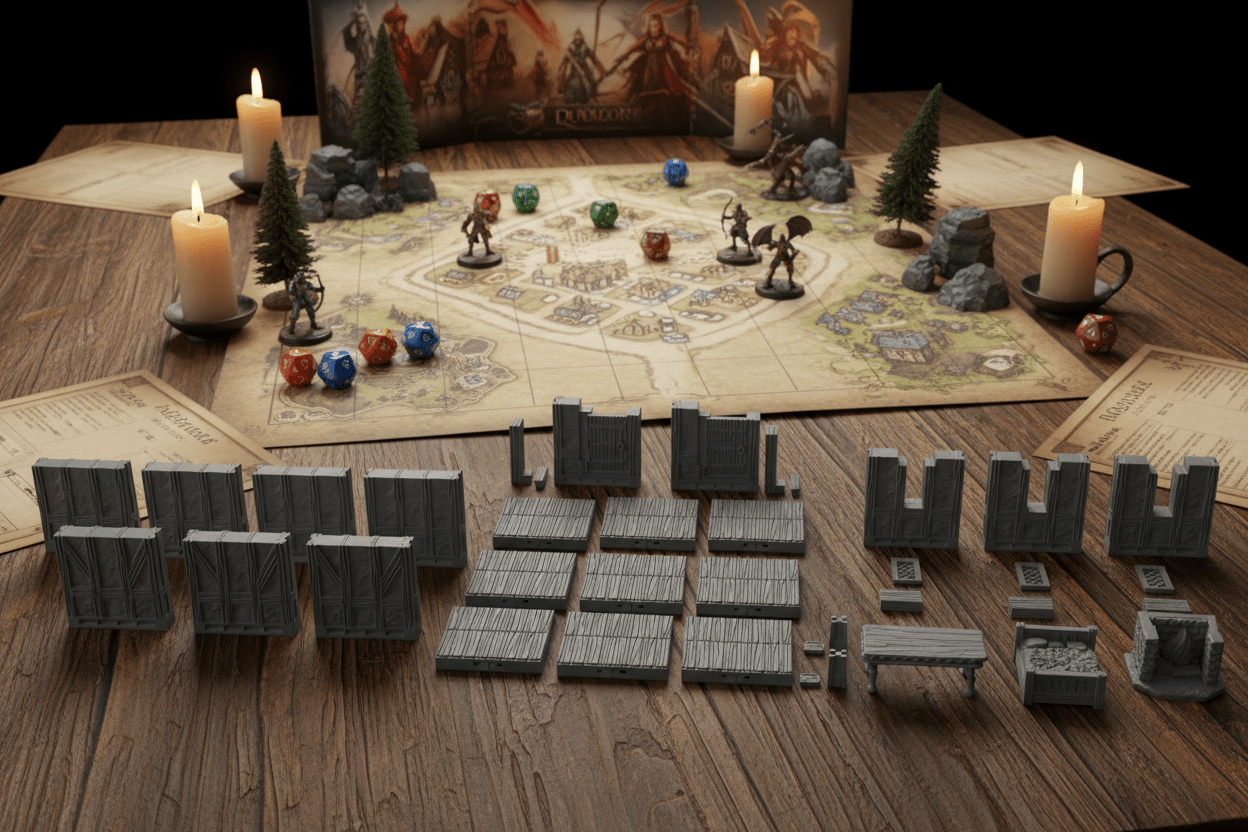 The Cozy Cottage — Interior Tabletop Terrain — Fat Dragon Games Dragonshire Series