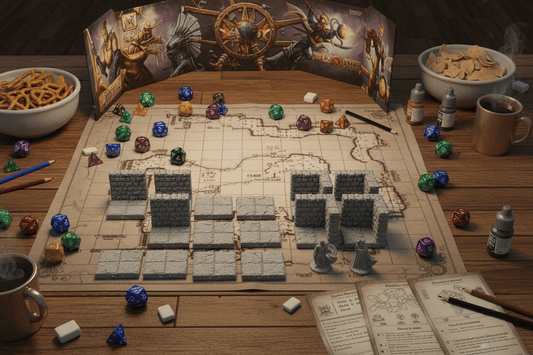 The Elongated Hall | Large Rectangular Room | Dragonlock Dungeons | Fat Dragon Games - Northern Foundry