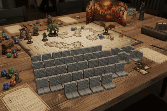 The Fortress Walls | Dragonlock Dungeons | Fat Dragon Games 28mm | Pathfinder - Northern Foundry