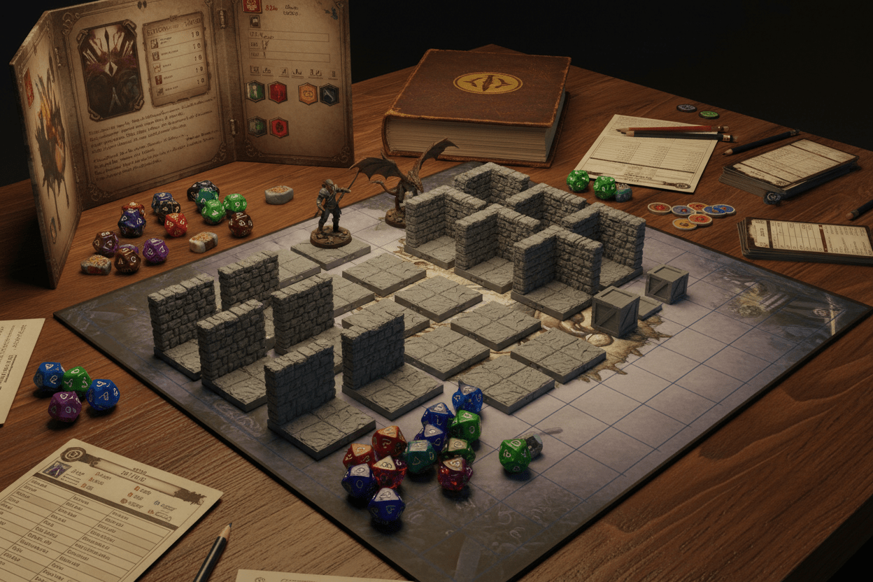 The L-Shaped Great Room — Complex Geometry — Dragonlock Dungeons — Fat Dragon Games