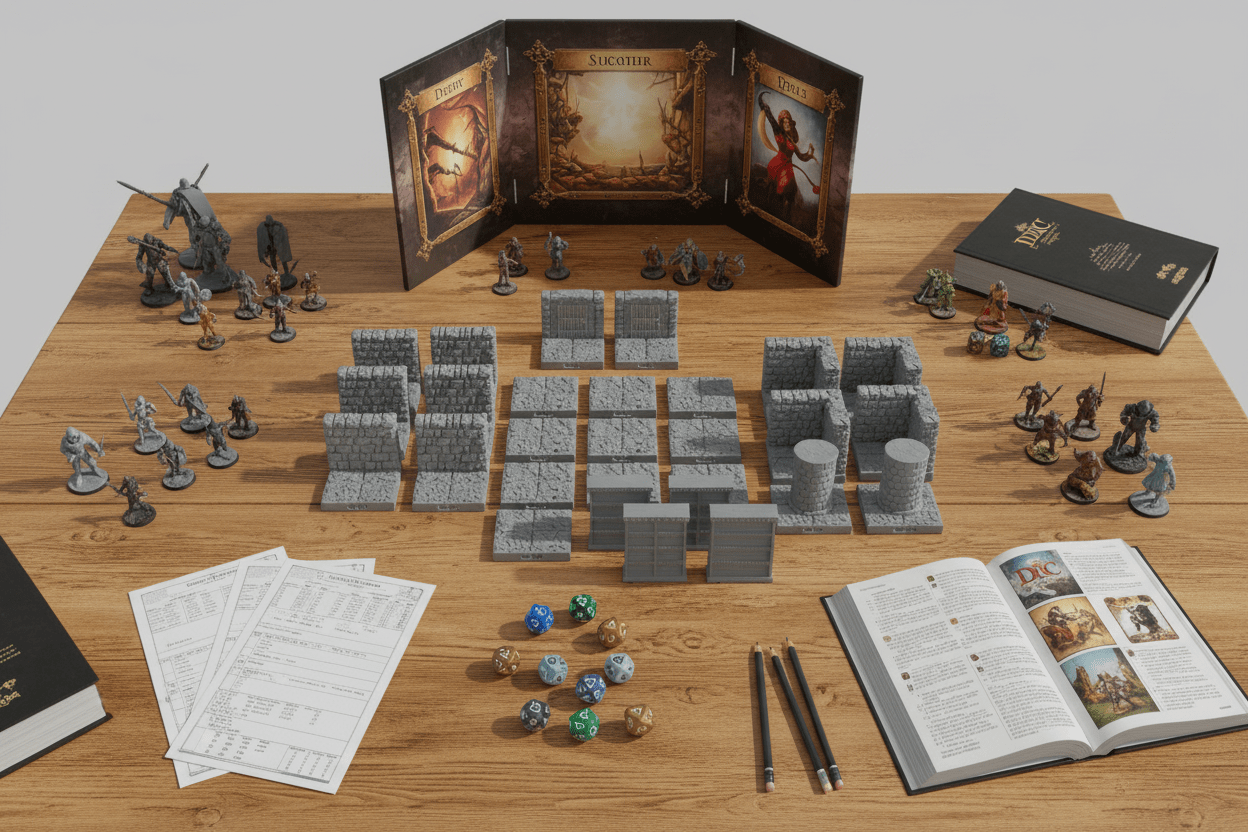 The Library Archive | Interior Terrain Set | Dragonlock Dungeons | Fat Dragon Games - Northern Foundry