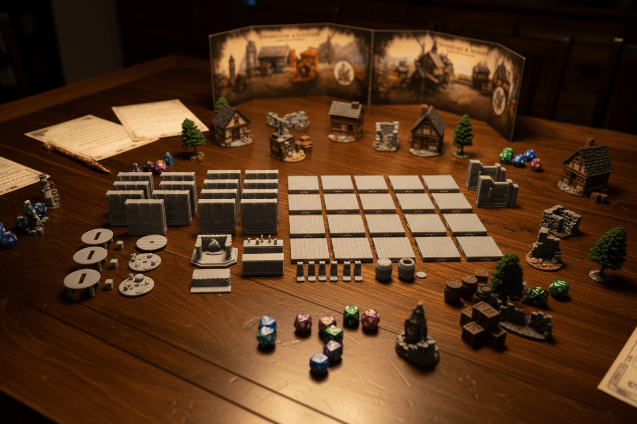 The Prancing Dragon Tavern | Interior Terrain Set | Fat Dragon Games Dragonshire Series - Northern Foundry