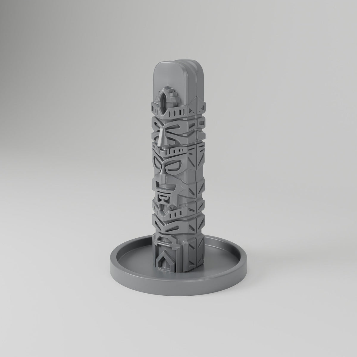 Tiki Totem Headphone Stand – Carved Tribal Headset Holder - Northern Foundry