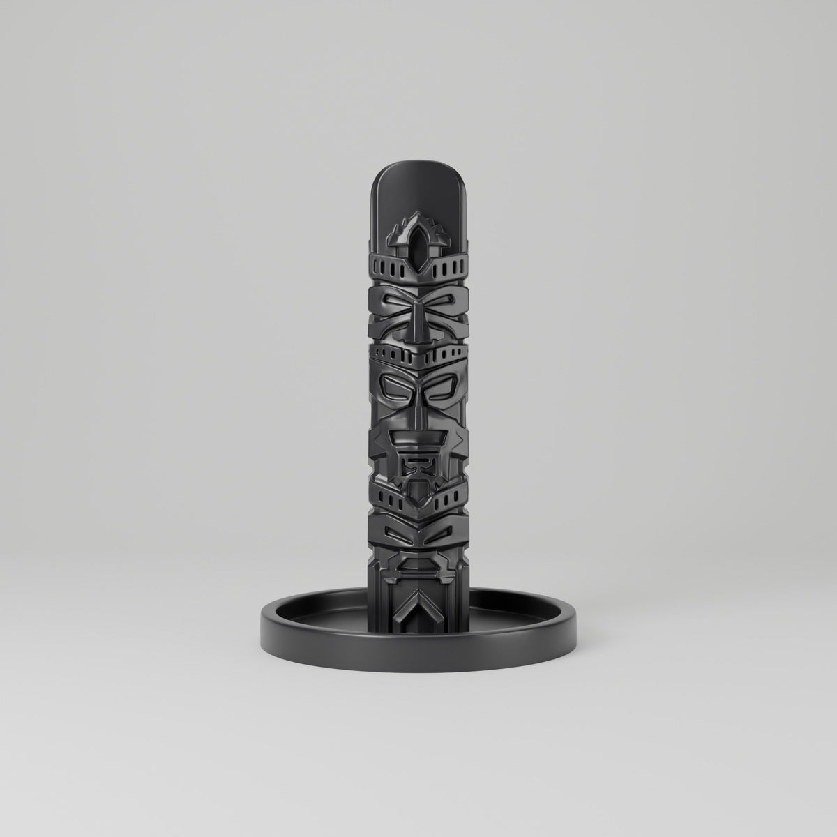 Tiki Totem Headphone Stand – Carved Tribal Headset Holder - Northern Foundry