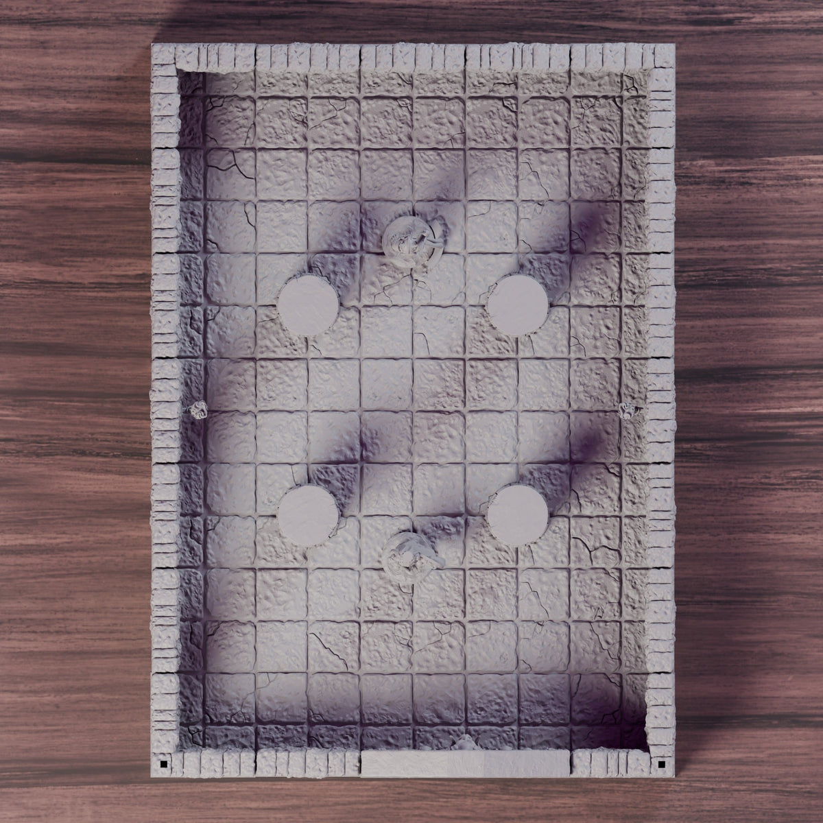 Torch-Lit Great Hall 6x10" LED-Ready – Dragonlock 28mm Dungeon - Northern Foundry