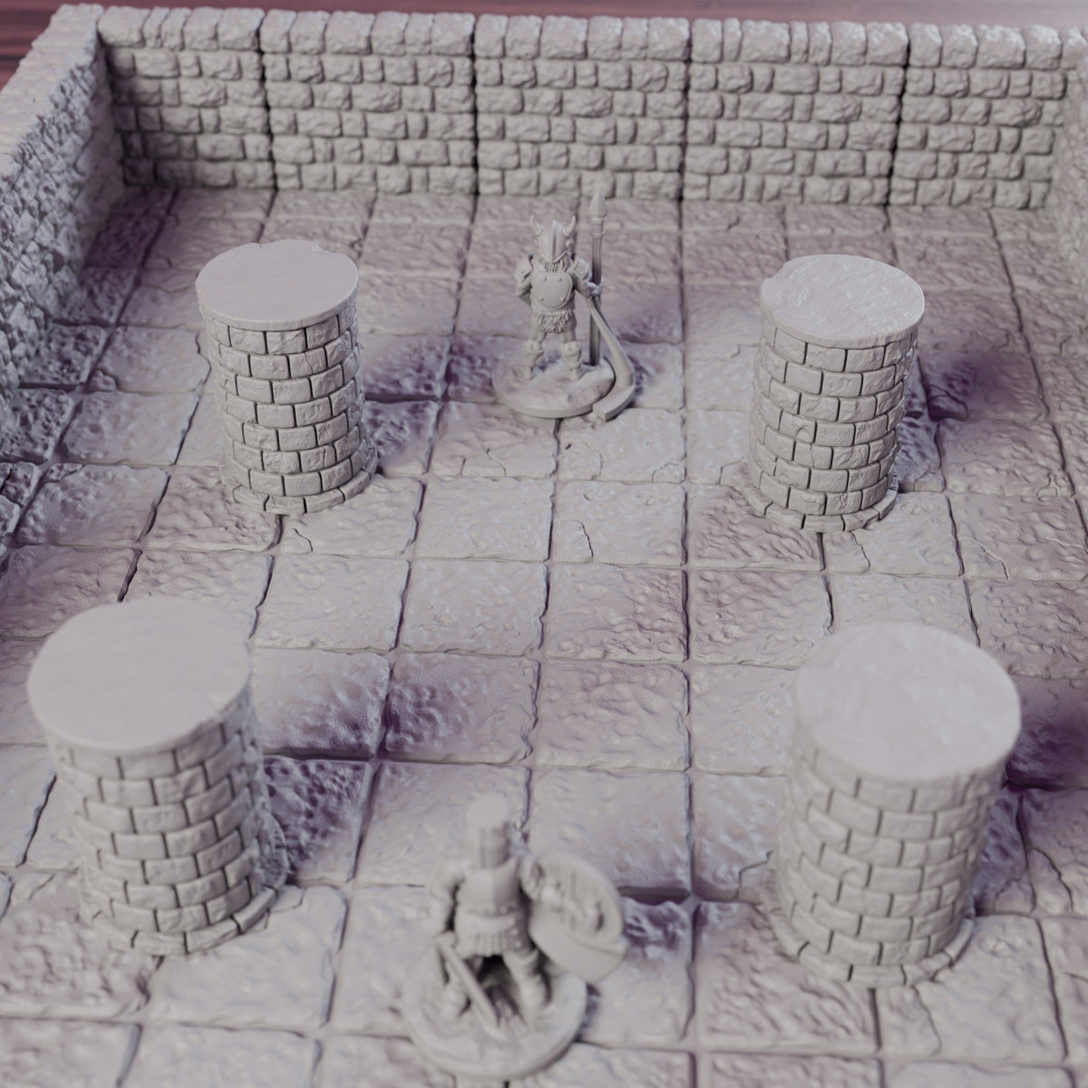 Torch-Lit Great Hall 6x10" LED-Ready – Dragonlock 28mm Dungeon - Northern Foundry