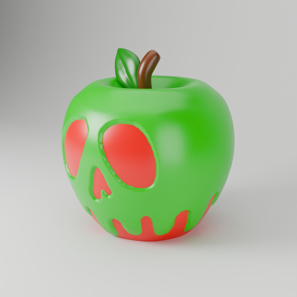 Toxic Apple Lantern – Poison Apple Skull LED Tealight Holder for Halloween - Northern Foundry