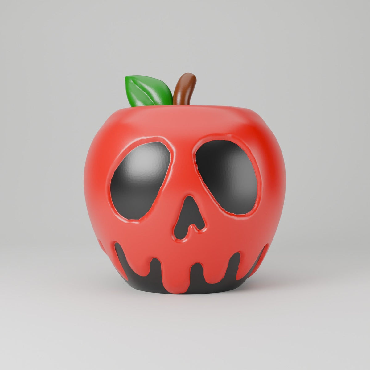 Toxic Apple Lantern – Poison Apple Skull LED Tealight Holder for Halloween - Northern Foundry